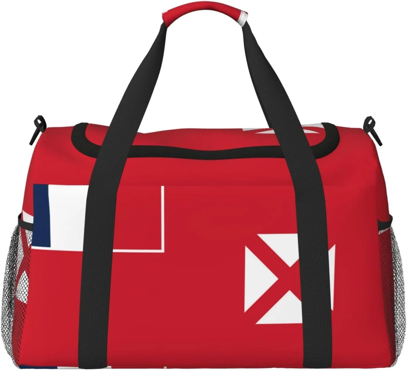 Flag Of Wallis Futuna Travel Duffel Bag Large Foldable Waterproof Overnight Bag For Beach Swim Bags Pool Sports Gym