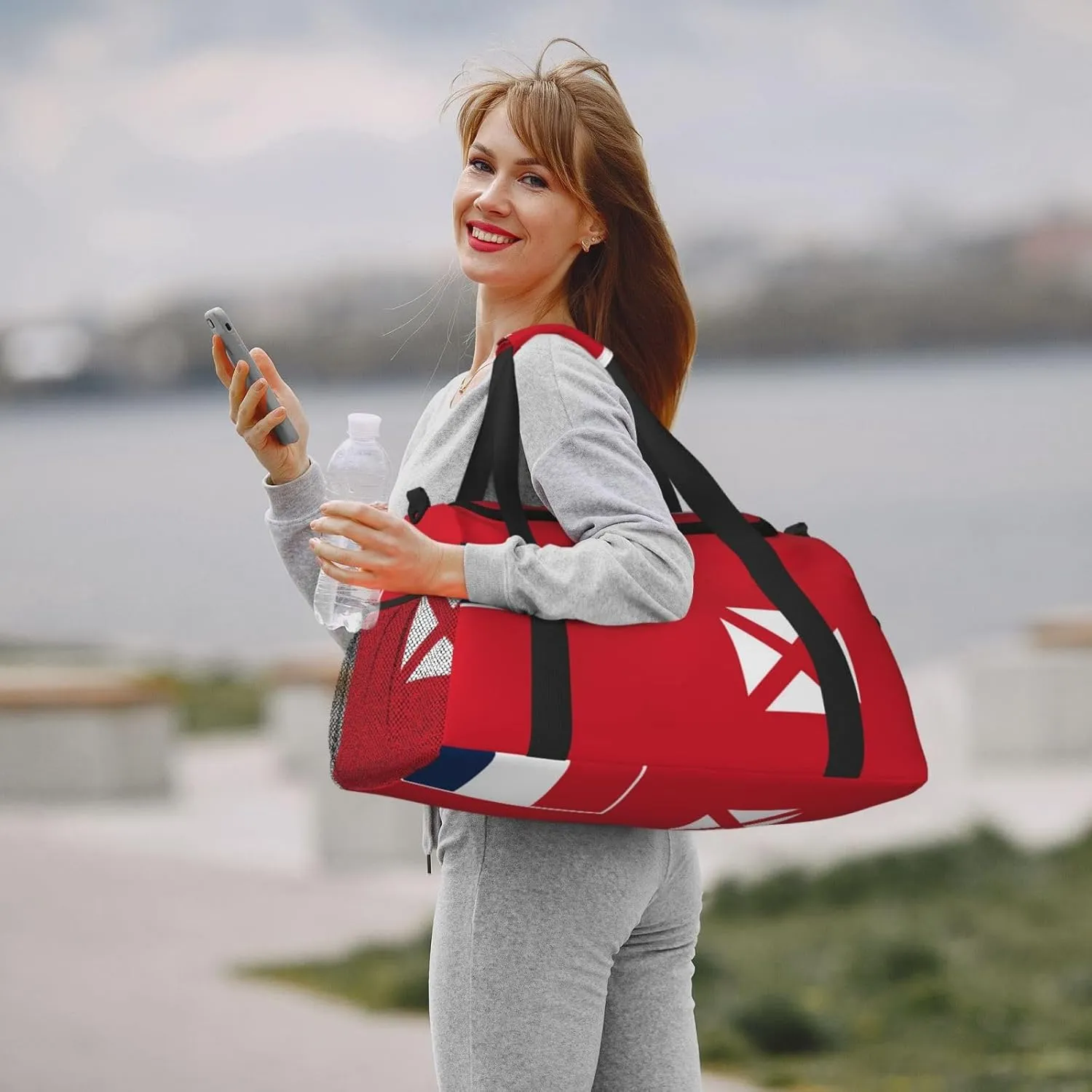 Flag Of Wallis Futuna Travel Duffel Bag Large Foldable Waterproof Overnight Bag For Beach Swim Bags Pool Sports Gym