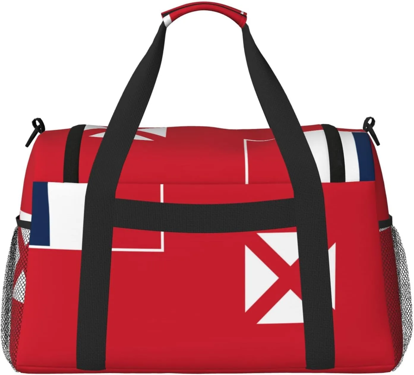 Flag Of Wallis Futuna Travel Duffel Bag Large Foldable Waterproof Overnight Bag For Beach Swim Bags Pool Sports Gym