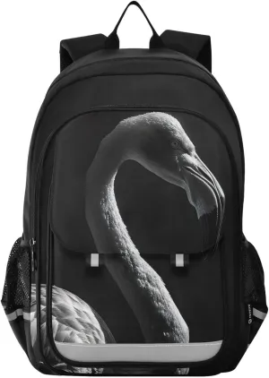 Flamingo Print Backpack for Boys Middle-School Elementary Bookbags 20325129
