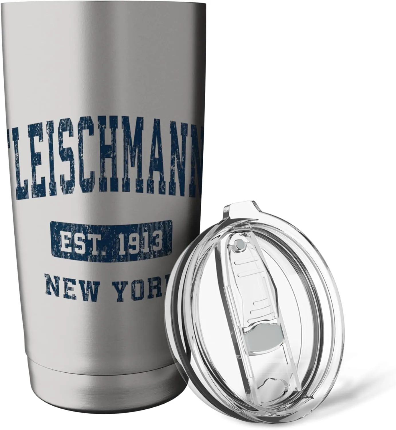 Fleischmanns New York NY Vintage Athletic Sports Design Stainless Steel Insulated Tumbler