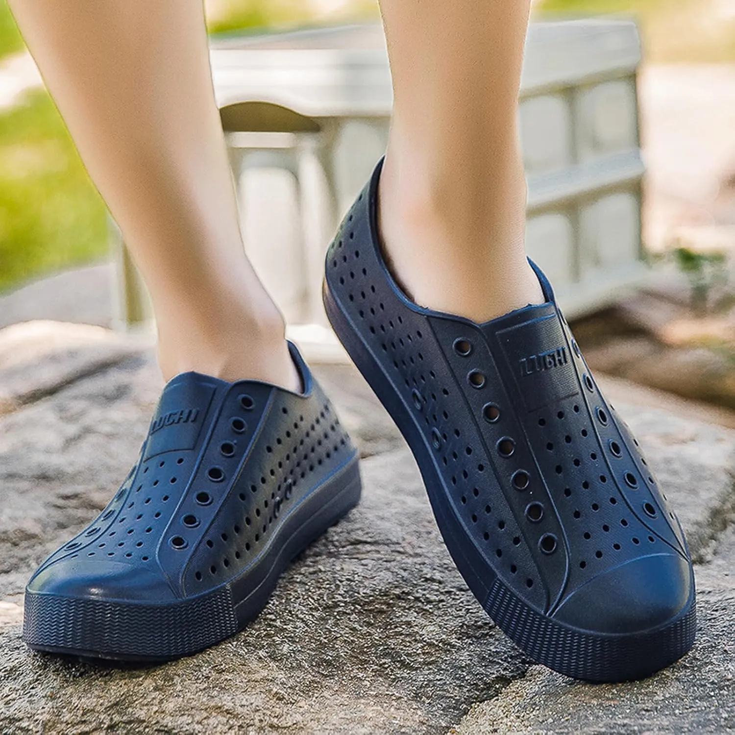 FLIOZY Waterproof Garden Clogs for Men and Women - Lightweight Breathable EVA Slip-On Shoes - Comfortable Non-Slip Casual Footwear for Outdoor, Beach, Everyday Wear