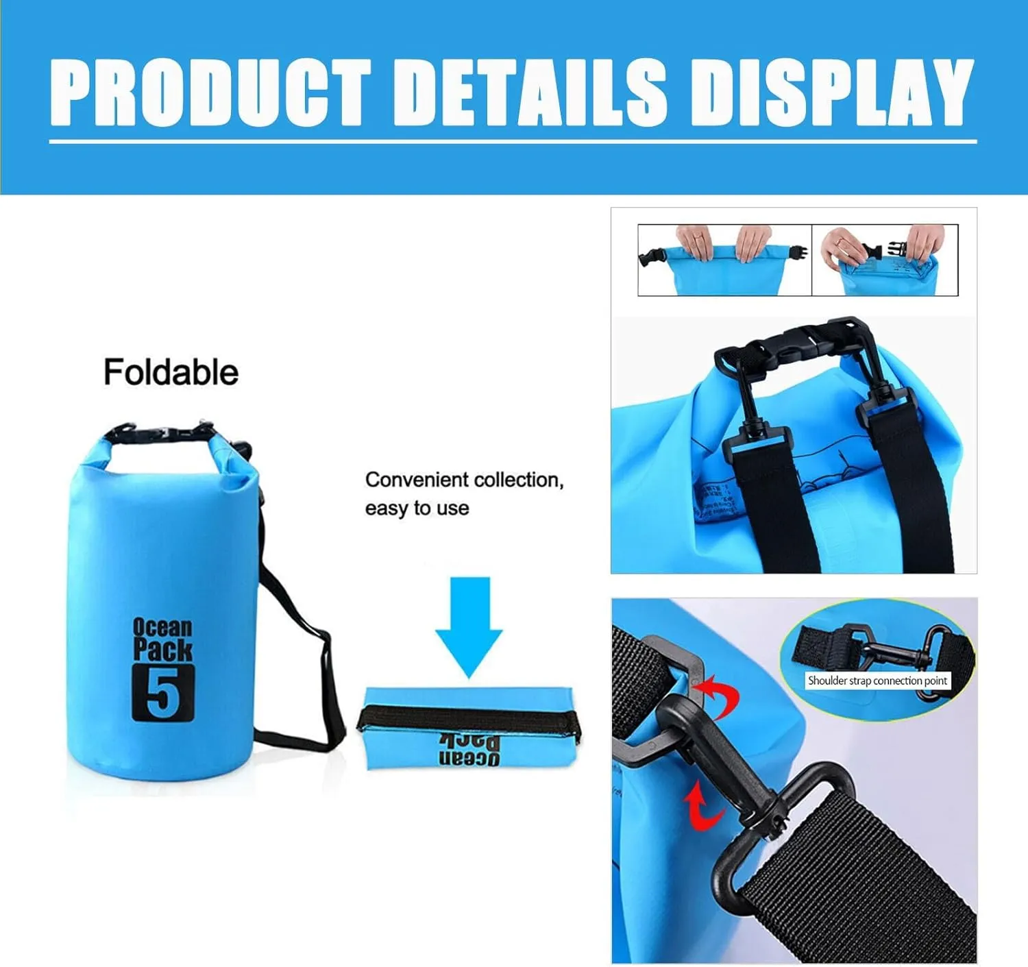 Floating Waterproof Dry Bag Backpack 5L/10L/20L, Roll Top Bag for Kayaking, Rafting, Boating, Swimming, Camping, Hiking, Beach, Fishing, Waterproof Beach Bag. (Green, 20L)