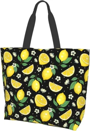 Flower Sugar Skull Tote Bags Reusable Women Shoulder Travel Beach Bag Shopping Work Daily