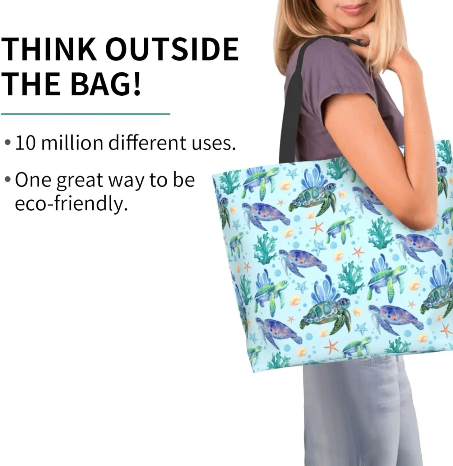 Flower Sugar Skull Tote Bags Reusable Women Shoulder Travel Beach Bag Shopping Work Daily