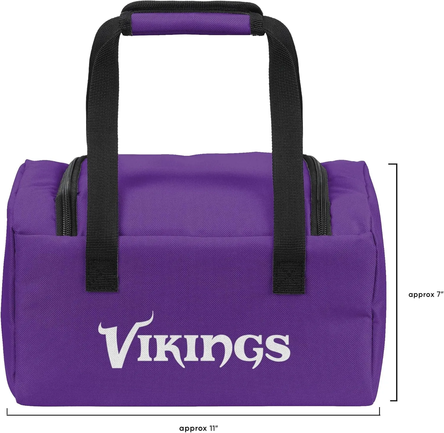 FOCO - NFL Officially Licensed Team Logo Insulated Lunch Box Cooler Duffel Bag