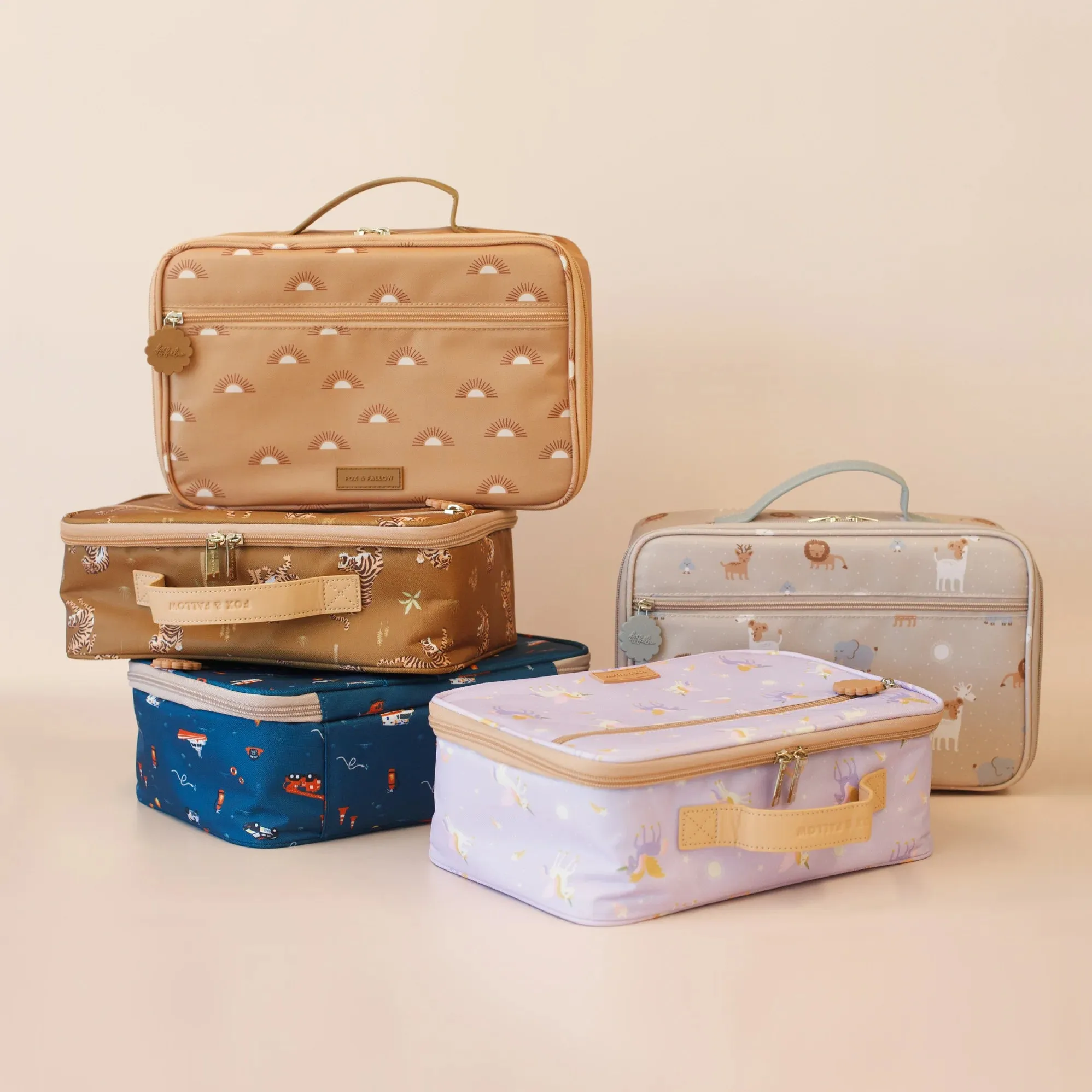 Fox & Fallow Insulated Lunch Bag - LARGE - Unicorns