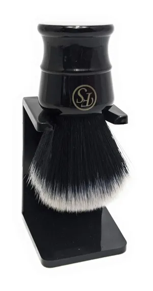 Frank Shaving Pur-Tech Synthetic Hair Shaving Brush -Quality Shaving Brush Black Handle Knot Size 21Mm Comes With Free Stand by Frank Shaving