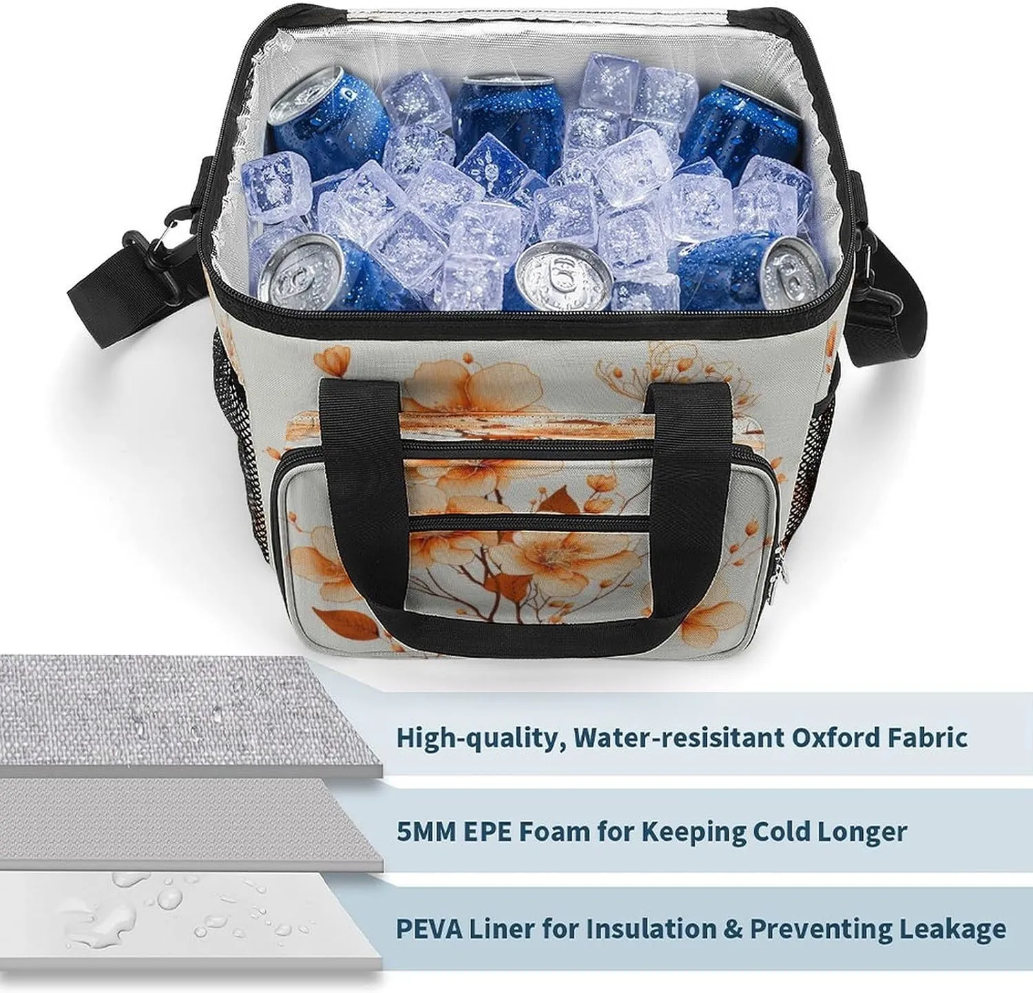 Funny Magic Basketball 22.5L Insulated Camping Coolers Bag Large Leakproof Ice Chest for Beach Travel Picnic