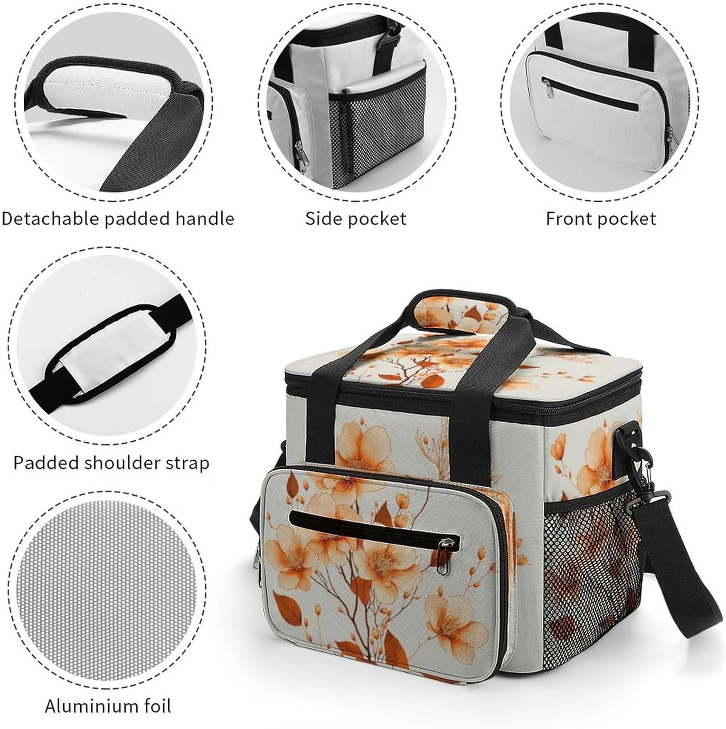 Funny Magic Basketball 22.5L Insulated Camping Coolers Bag Large Leakproof Ice Chest for Beach Travel Picnic