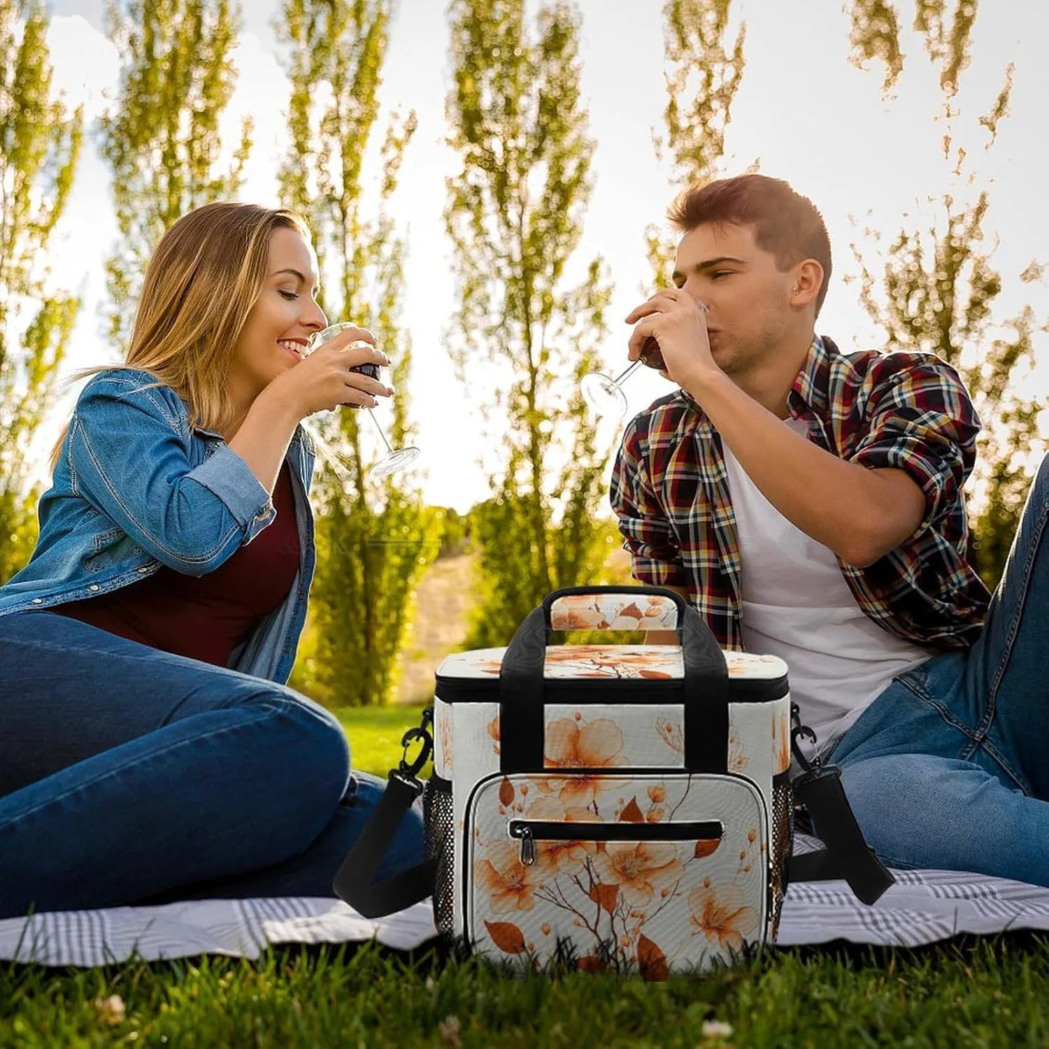 Funny Magic Basketball 22.5L Insulated Camping Coolers Bag Large Leakproof Ice Chest for Beach Travel Picnic