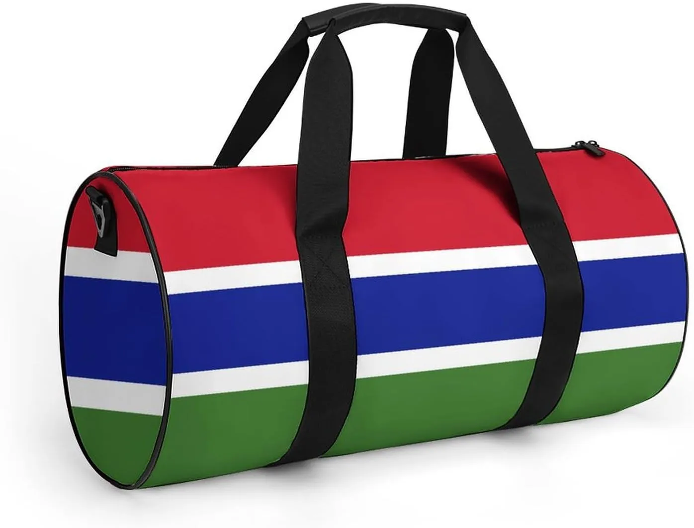 Gambia Flag Waterproof Gym Bag for Travel Dry Wet Separation for Beach Yoga Weekender