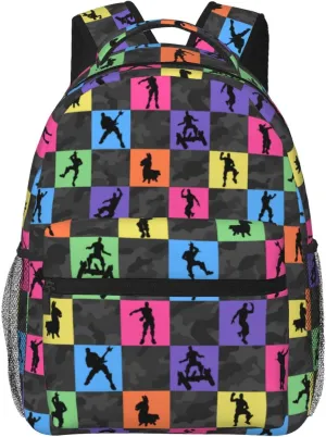 Gaming Themed Backpack for Boys - Ideal for Students Ages 6-18, School and Travel Use - Kids and Teens Video Game Bookbag-17 Durable and Stylish School Bag Grey