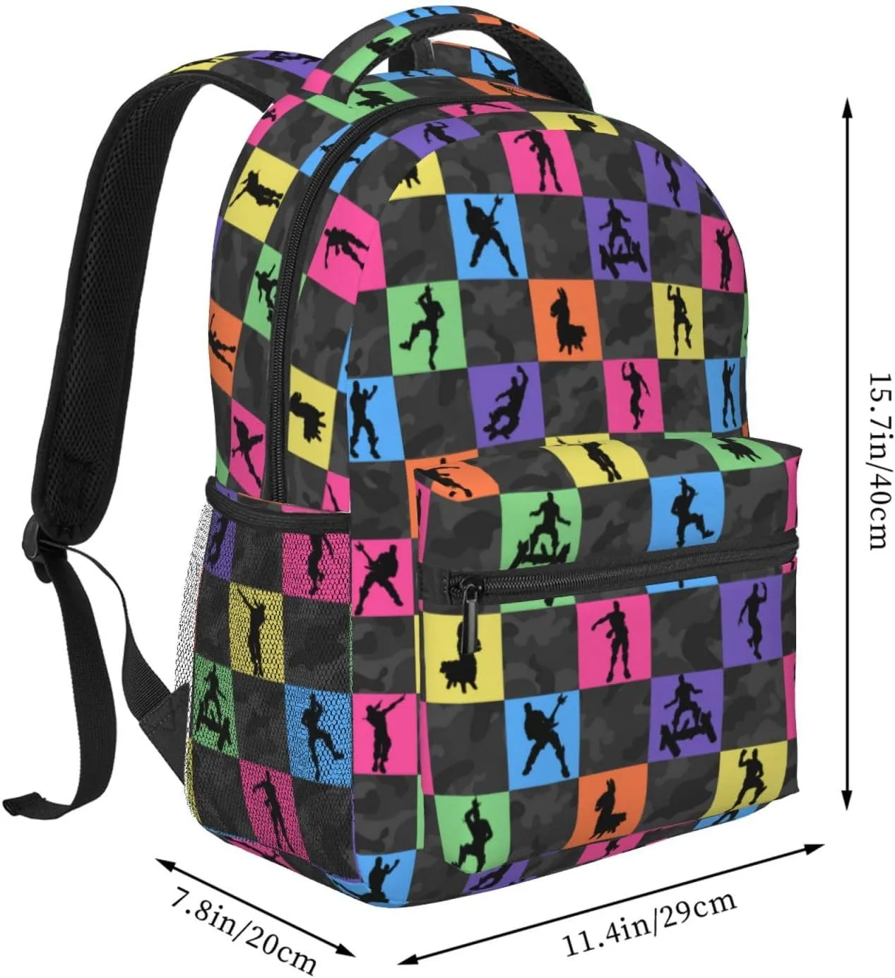 Gaming Themed Backpack for Boys - Ideal for Students Ages 6-18, School and Travel Use - Kids and Teens Video Game Bookbag-17 Durable and Stylish School Bag Grey
