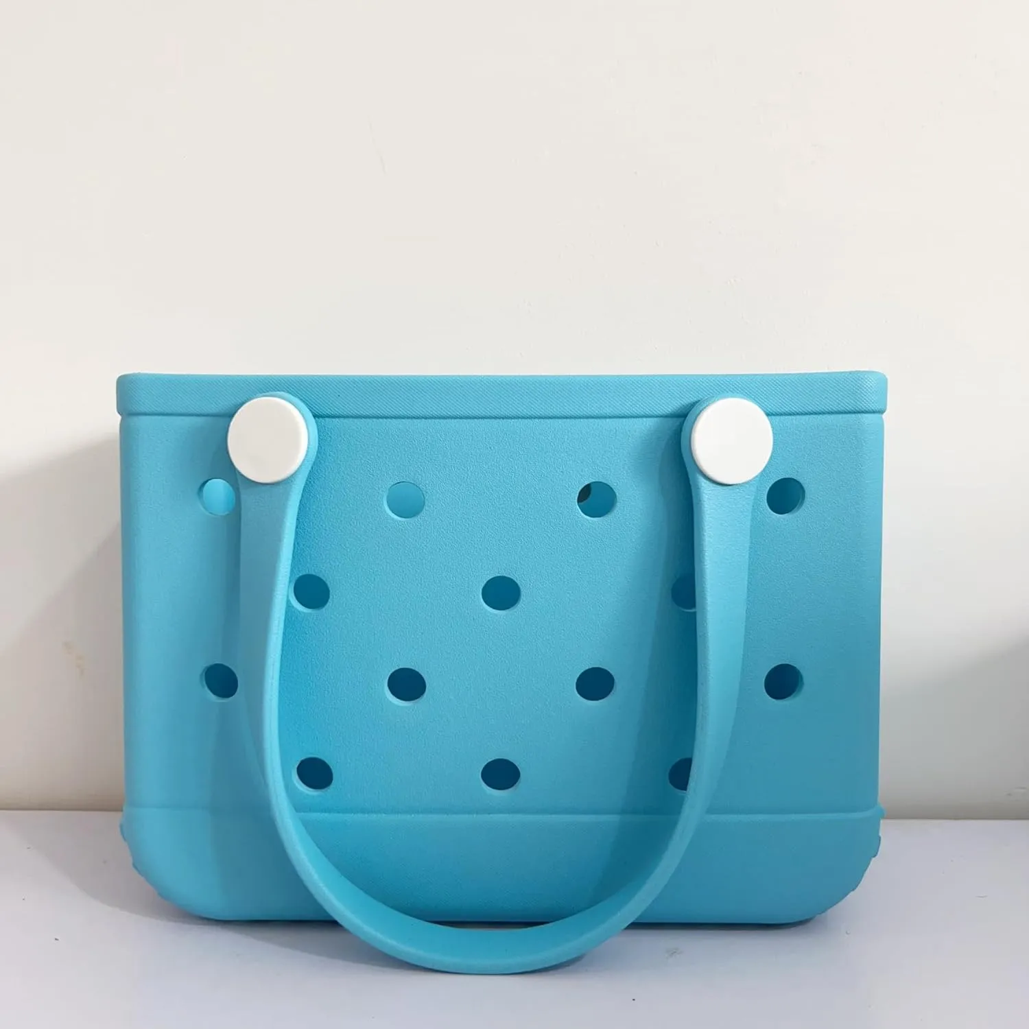 GBB Rubber Tote Bag Small Beach Bag Waterproof Outdoor Tote Bag Washable Tote Portable Travel Bag Open Handbag for Daily