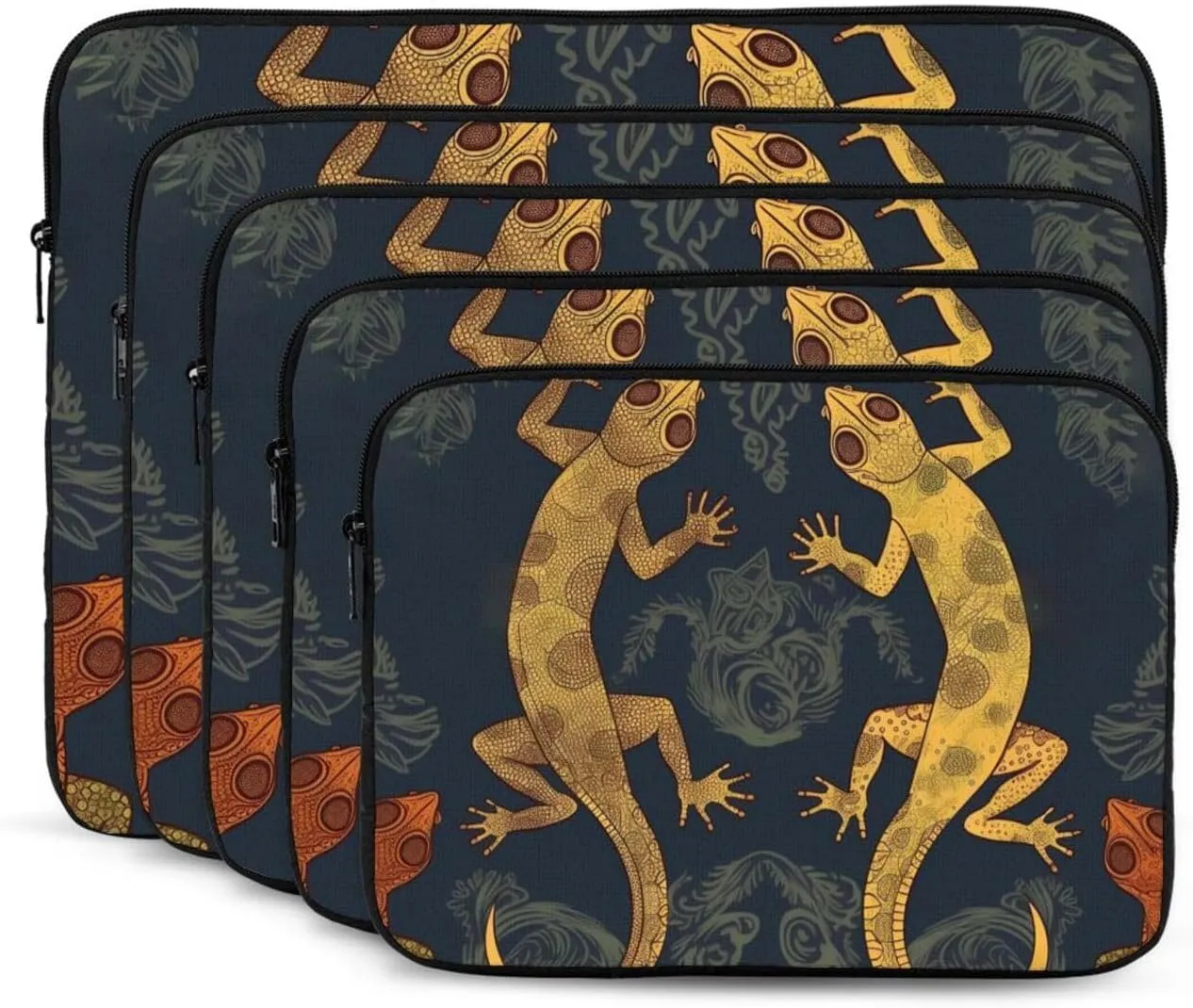 Gecko Lizards Laptop Sleeve Bag 13 Inch Waterproof Shockproof Laptop Case Bag Lightweight Tablet Travel Cover Computer Skin Bag Tablet Carrying Case