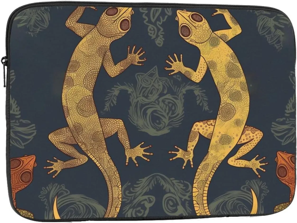 Gecko Lizards Laptop Sleeve Bag 13 Inch Waterproof Shockproof Laptop Case Bag Lightweight Tablet Travel Cover Computer Skin Bag Tablet Carrying Case