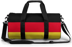 Germany Flag Sports Duffel Bag for Women Men with Wet Pocket Lightweight Gym Travel Tote