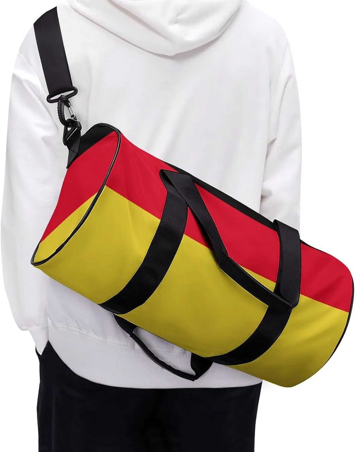 Germany Flag Sports Duffel Bag for Women Men with Wet Pocket Lightweight Gym Travel Tote