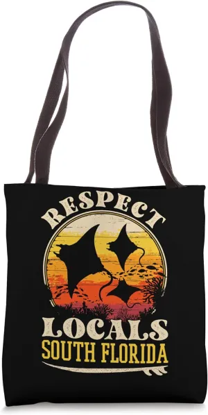 Giant Oceanic Manta Ray, Respect De Locals, South Florida Tote Bag