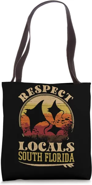 Giant Oceanic Manta Ray, Respect De Locals, South Florida Tote Bag