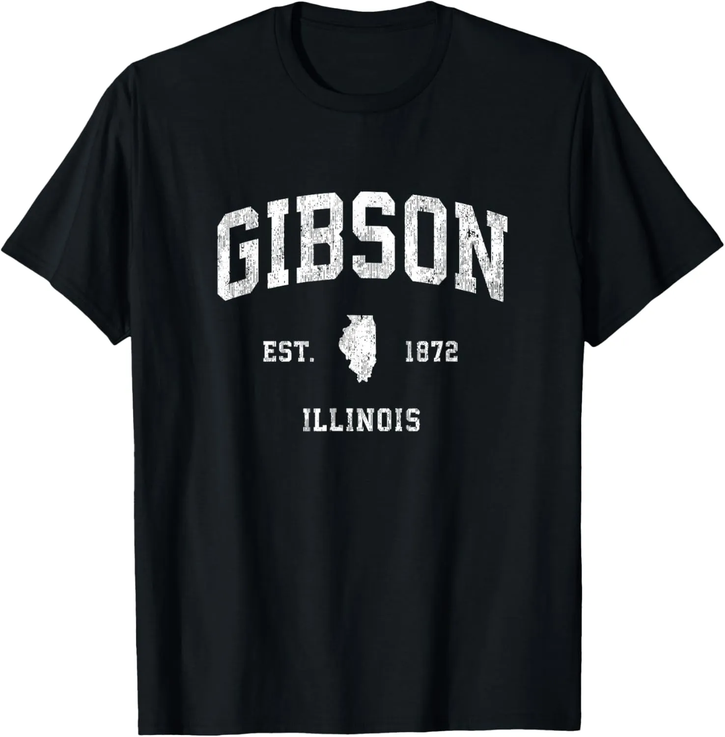 Gibson Illinois IL Vintage Athletic Sports Design T-Shirt
