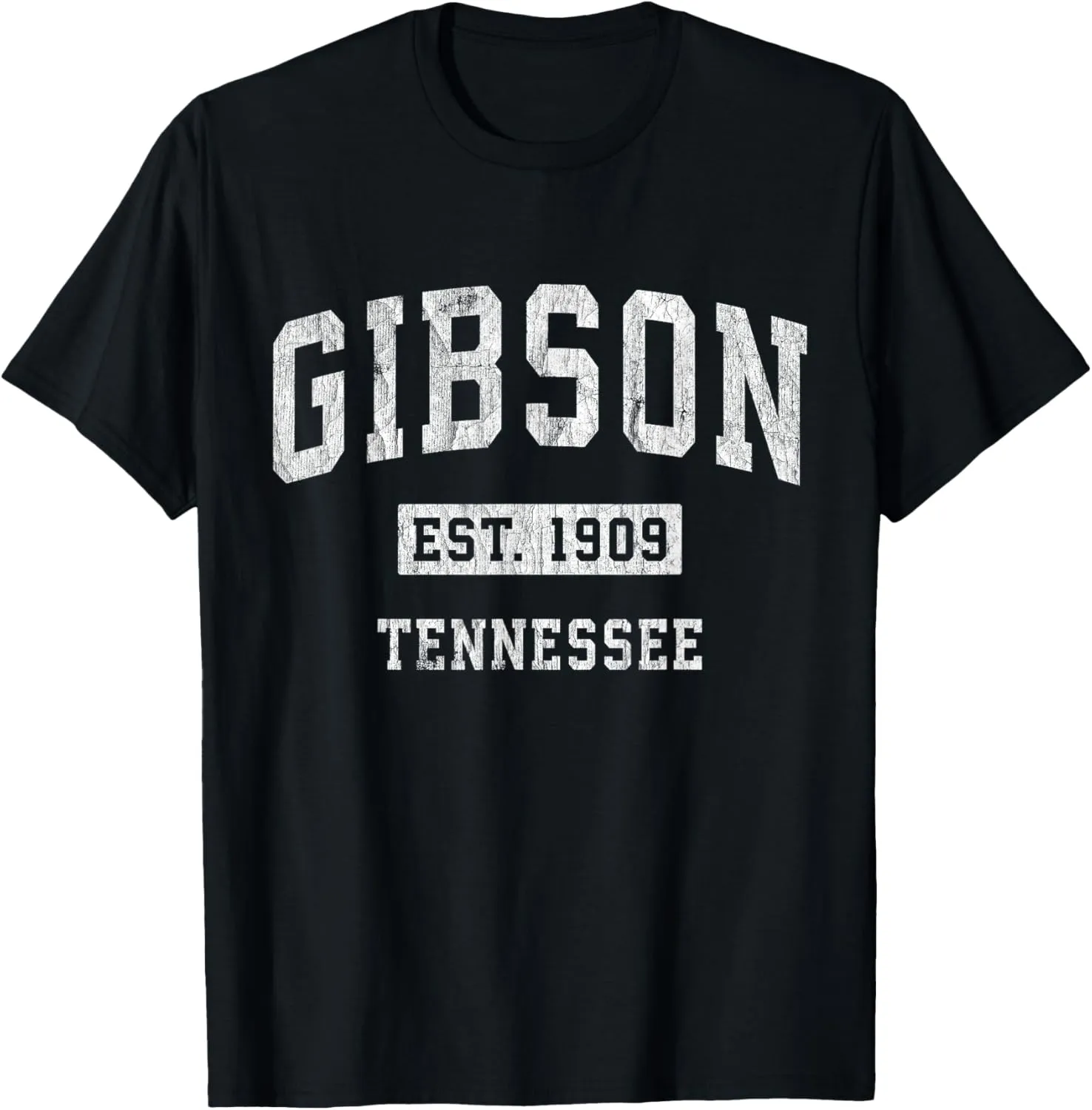 Gibson Tennessee TN Vintage Athletic Sports Design T-Shirt