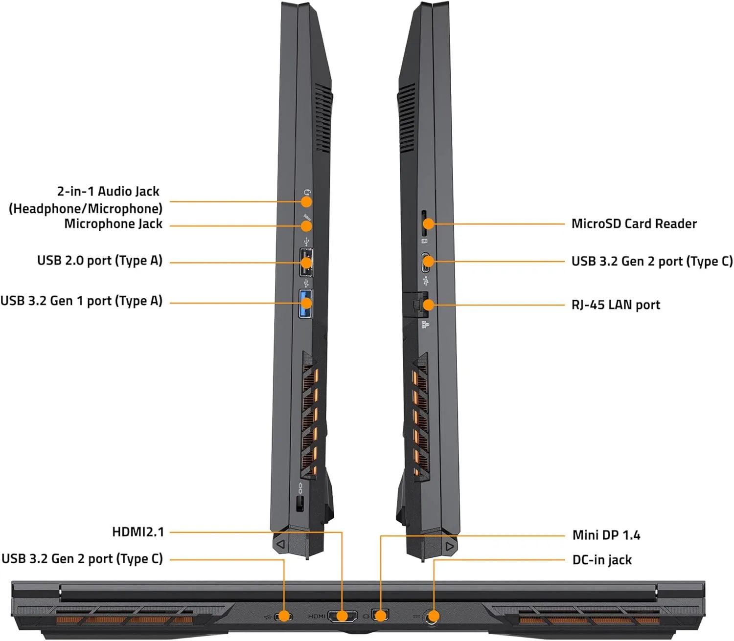 GIGABYTE G6 KF 16 Gaming Laptop, 2024, 16" 1920 x 1200 165Hz, Intel 10-Core i7-13620H, NVIDIA GeForce RTX 4060, 64GB DDR5, 2TB SSD, Win11 Pro, RGB Backlit KB, Wi-Fi 6E, B 5.2, 720p Camera, Black