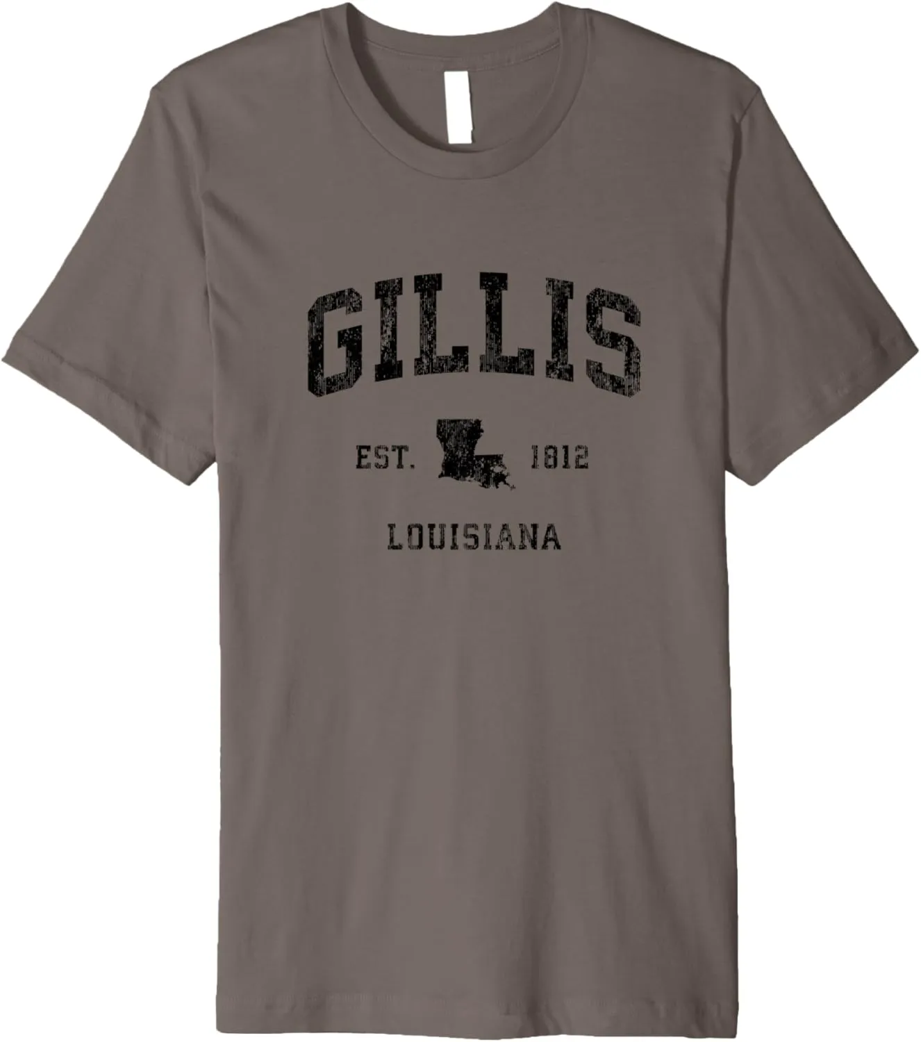 Gillis Louisiana LA Vintage Athletic Black Sports Design Premium T-Shirt