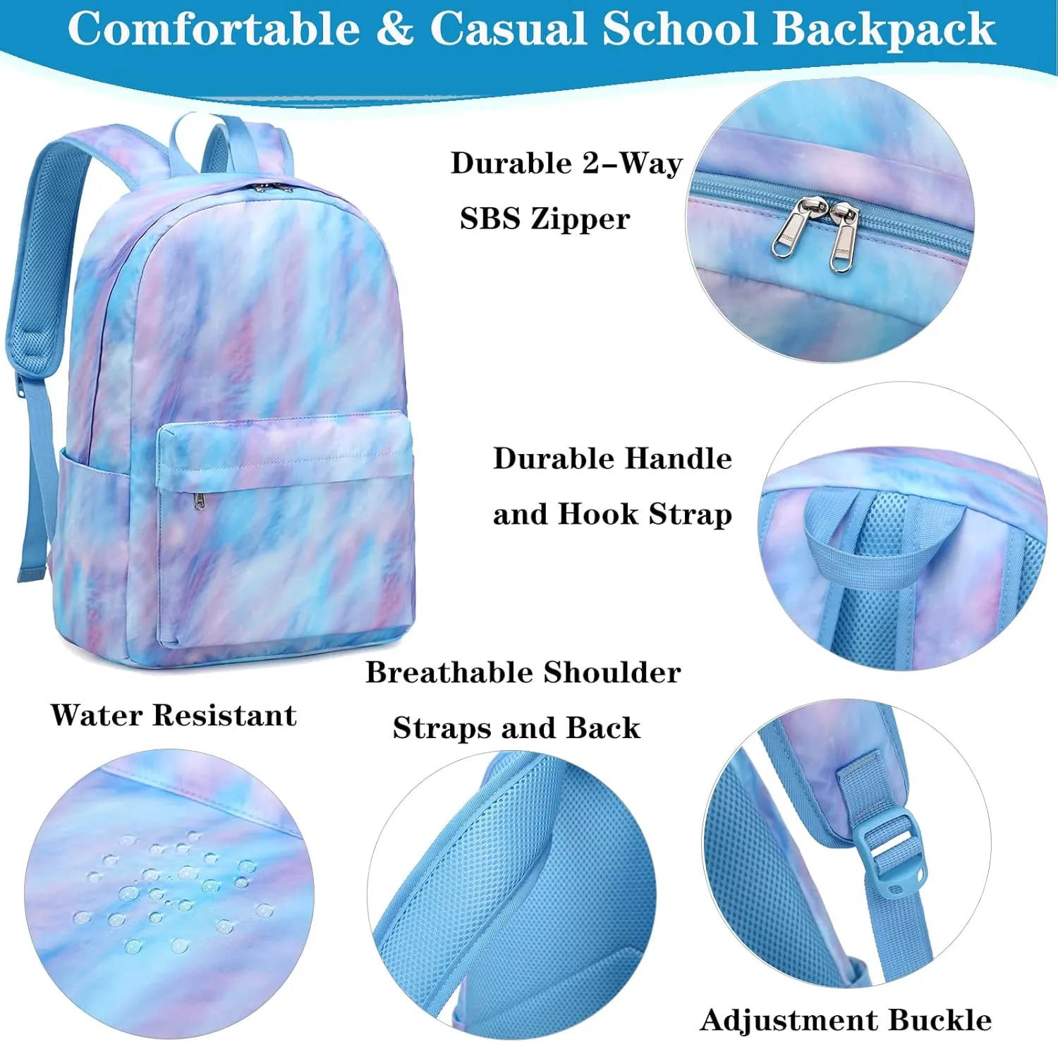 Girls Backpack School Backpack for Boys and Girls Laptop Backpack Water Resistant Middle School Bags Kids Backpacks