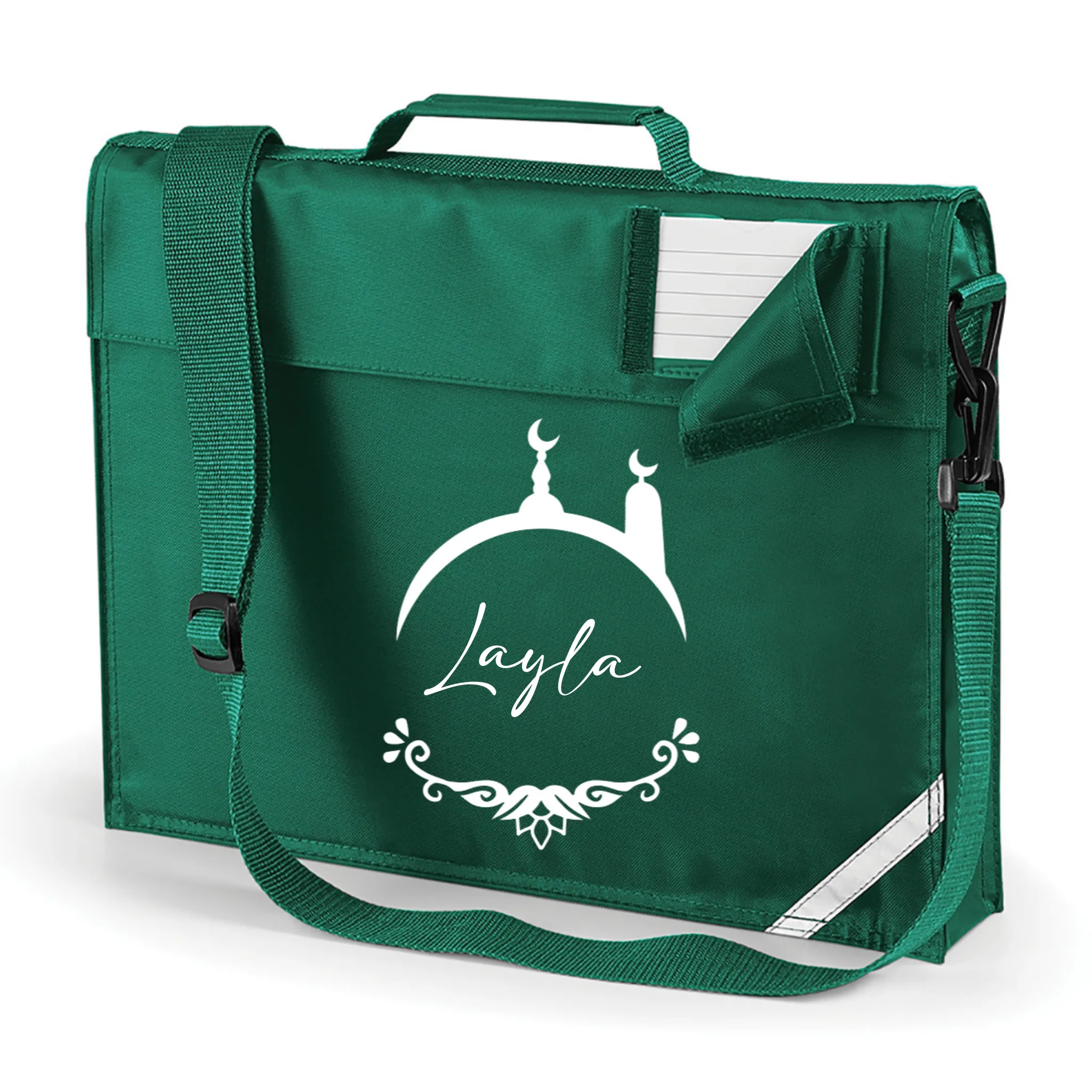 Girls Madressah/School Bookbag with Strap - Personalised
