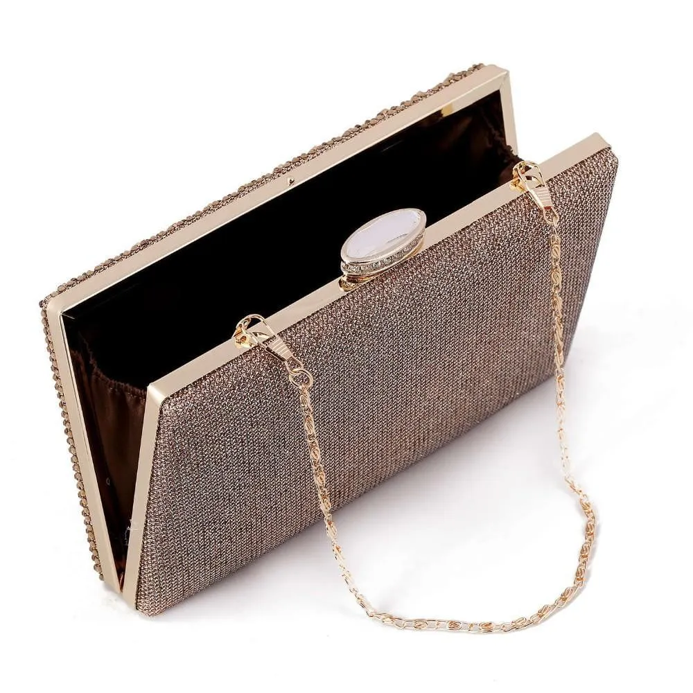gold Clutch Women Evening bags Ladies Crystal Day Clutches Wallet Wedding Purse Party Banquet bag Black/Gold/Silver
