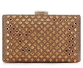 gold Clutch Women Evening bags Ladies Crystal Day Clutches Wallet Wedding Purse Party Banquet bag Black/Gold/Silver