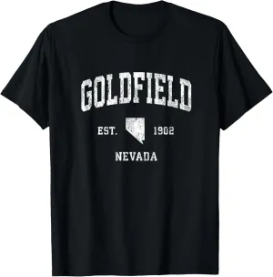 Goldfield Nevada NV Vintage Athletic Sports Design T-Shirt