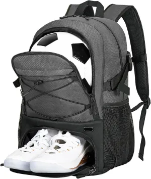 Goloni Soccer Bag,Large Sports Bag with with Separate Ball & Shoe Compartments,Youth Soccer Backpack for Basketball