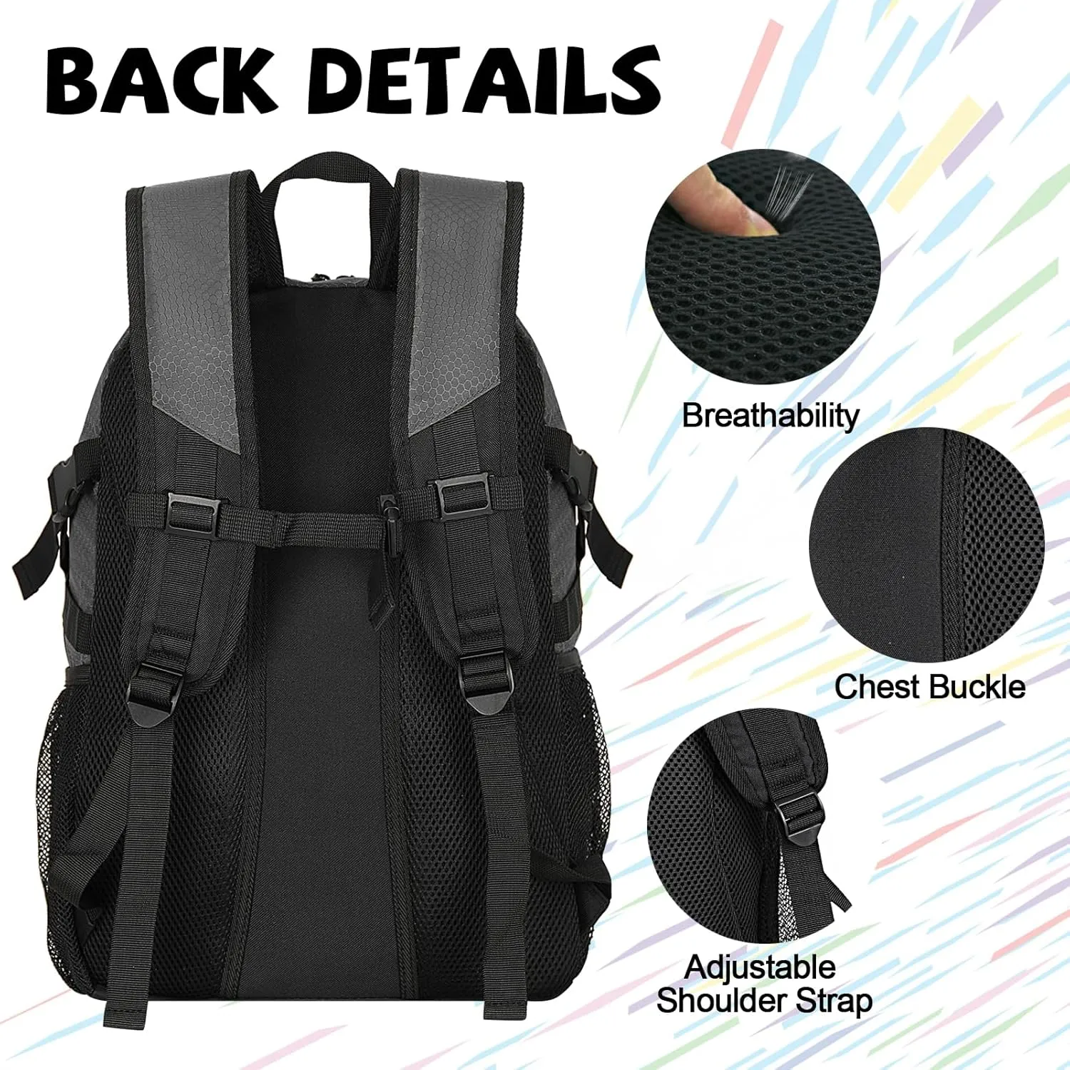 Goloni Soccer Bag,Large Sports Bag with with Separate Ball & Shoe Compartments,Youth Soccer Backpack for Basketball