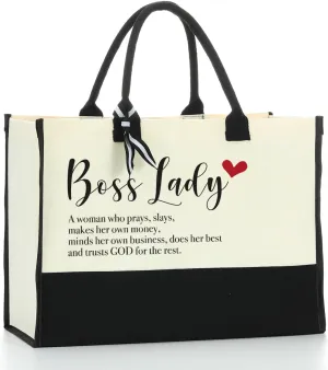 Grandma Gifts Canvas Tote Bag - Birthday & Appreciation Gift for Women Grandmother - Waterproof Beach Bag