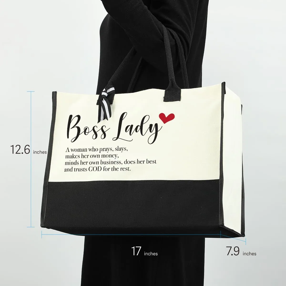 Grandma Gifts Canvas Tote Bag - Birthday & Appreciation Gift for Women Grandmother - Waterproof Beach Bag