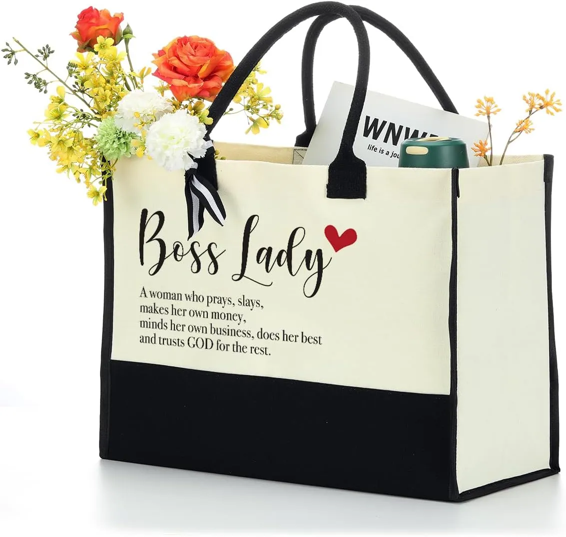 Grandma Gifts Canvas Tote Bag - Birthday & Appreciation Gift for Women Grandmother - Waterproof Beach Bag