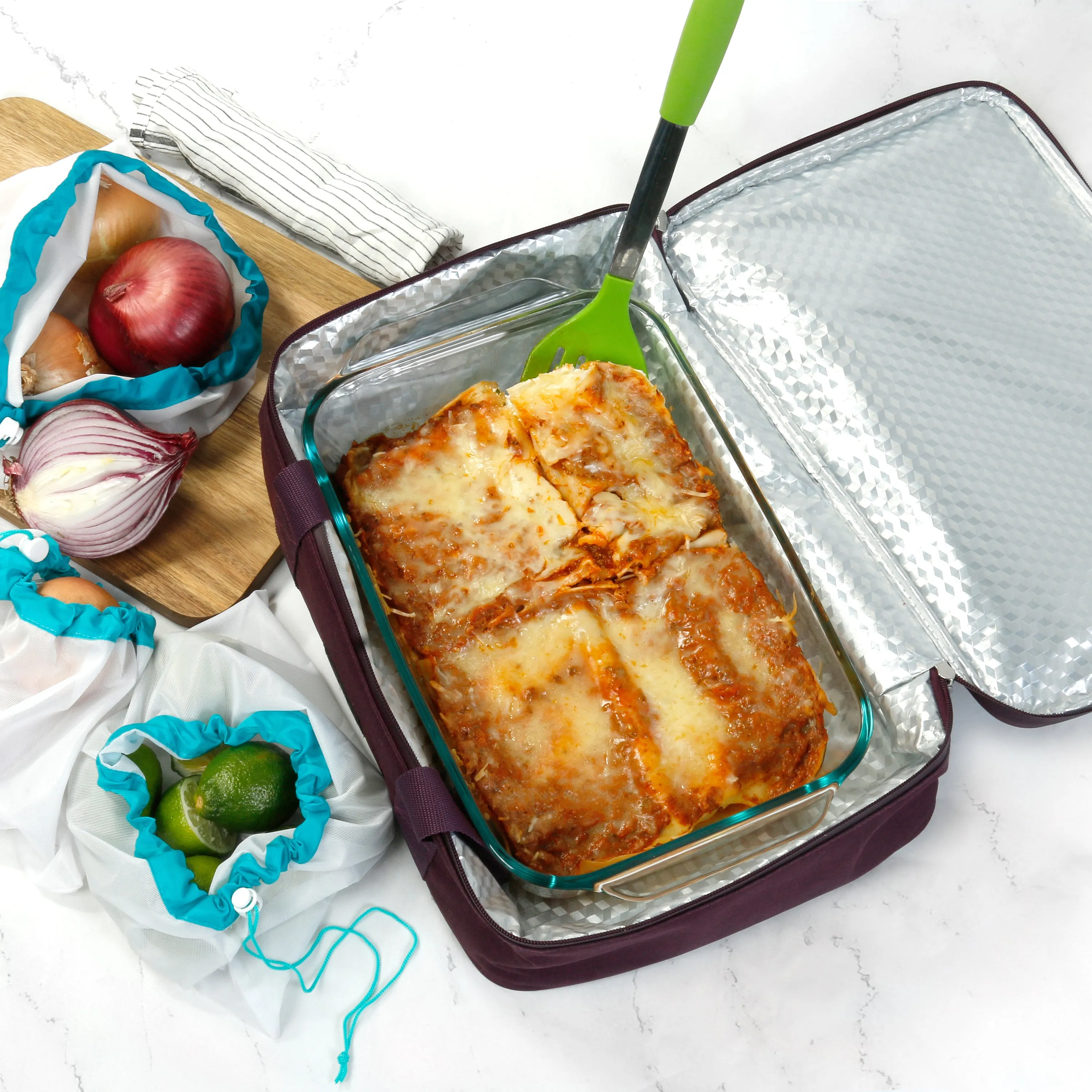 Gray Insulated Casserole Carrying Case