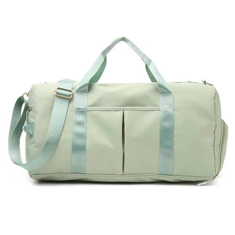 Green Dry Wet Separation Gym Bag - Women's Large Capacity - Training & Travel
