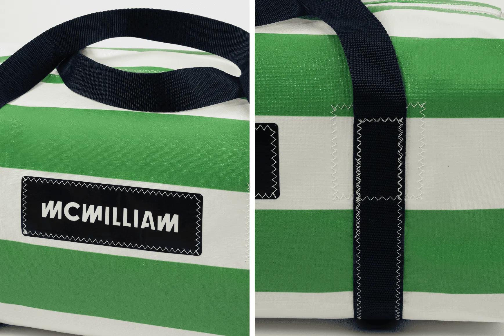 Green Medium Holdall (42L) - Classic Stripe