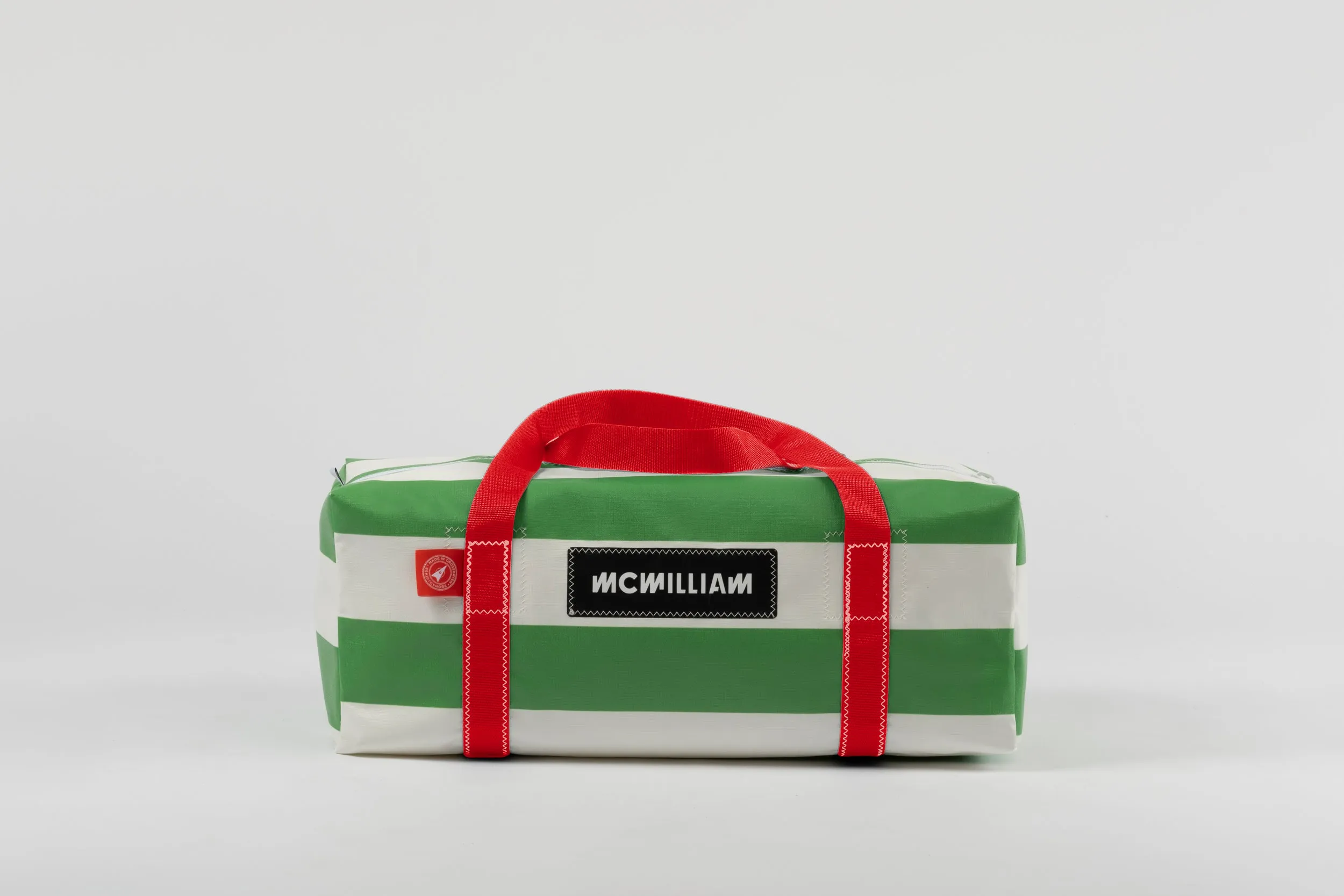 Green Medium Holdall (42L) - Classic Stripe
