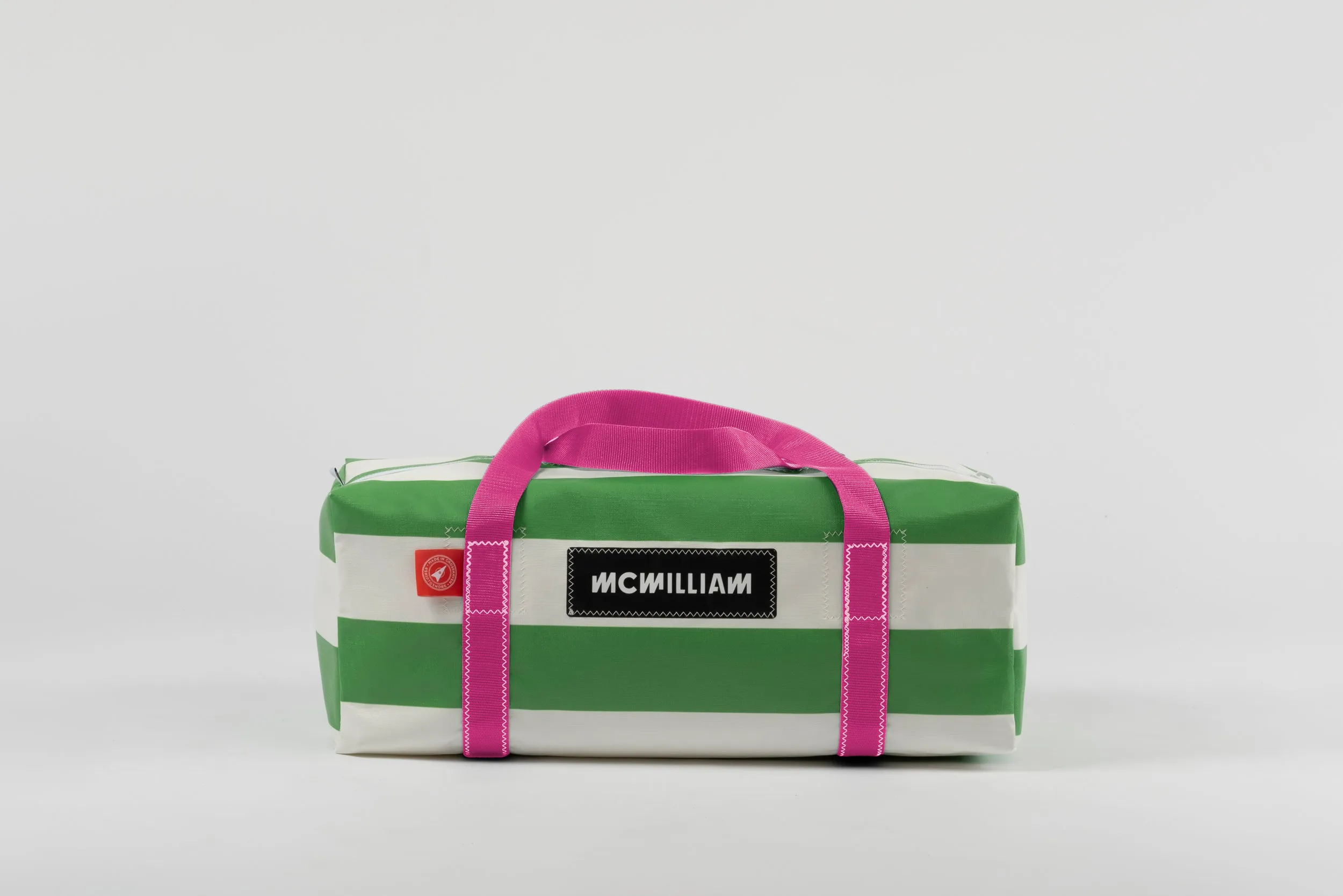 Green Medium Holdall (42L) - Classic Stripe