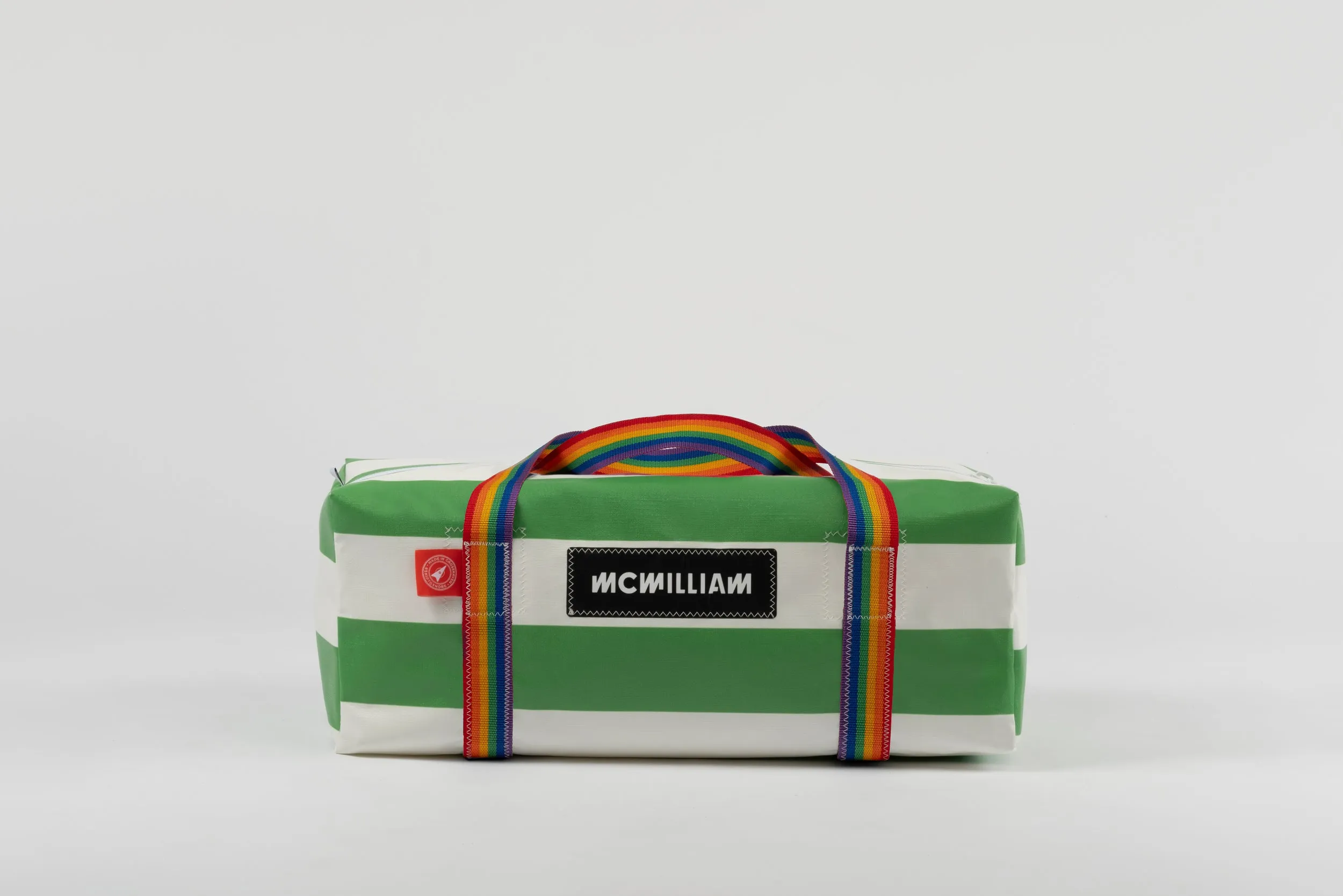 Green Medium Holdall (42L) - Classic Stripe