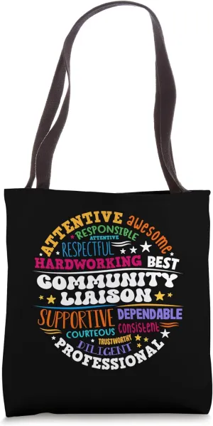 Groovy Community Liaison Occupation Work School Tote Bag