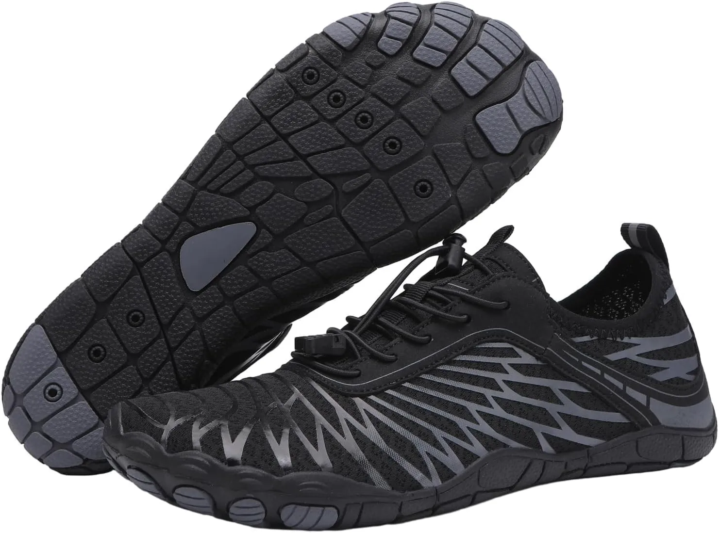 Grounded Footwear for Men Barefoot Shoes Women, Comfortable Lightweight Wide Toe Hike Shoes with Waterproof and Non-Slip