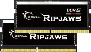 G.SKILL Ripjaws DDR5 SO-DIMM Series DDR5 RAM 64GB (2x32GB) 5600MT/s CL46-45-45-89 1.10V Unbuffered Non-ECC Notebook/Laptop Memory SODIMM (F5-5600S4645A32GX2-RS)