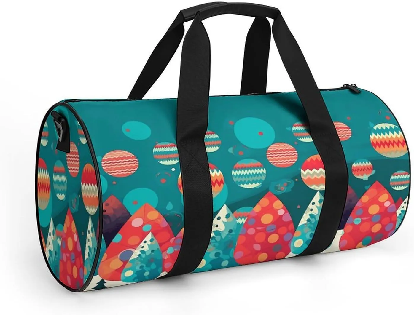 Gym Bag for Men Women Cute Christmas Tree Duffel Bag Overnight Bag with Compartment Gym Sackpac