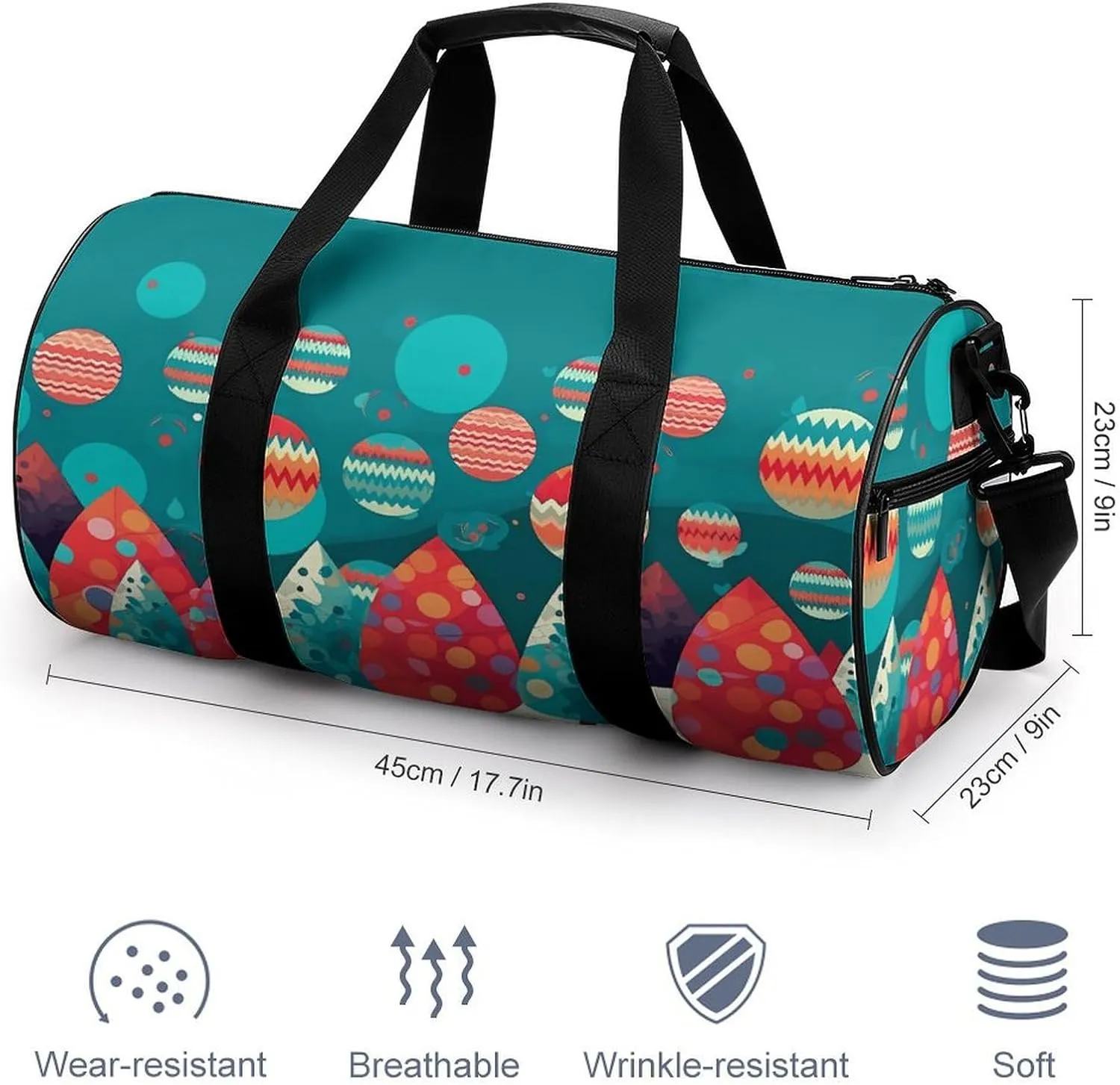 Gym Bag for Men Women Cute Christmas Tree Duffel Bag Overnight Bag with Compartment Gym Sackpac